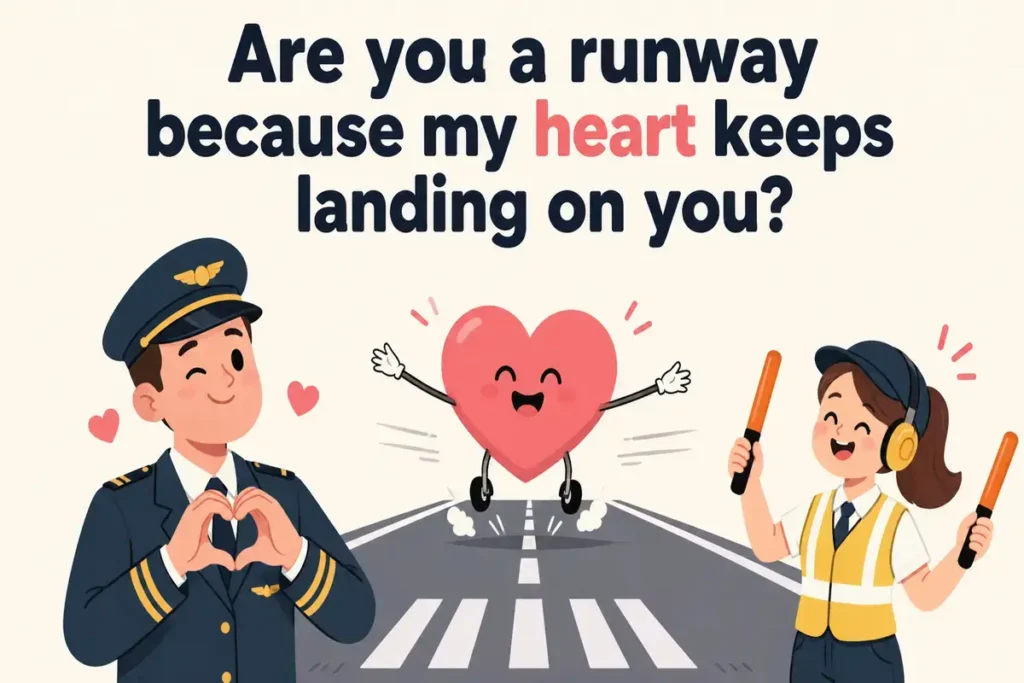 Pilot flirting jokes that spark chemistry