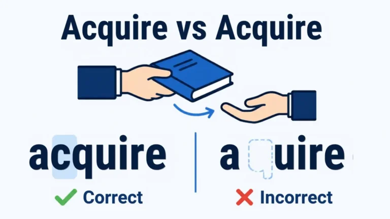 Acquire vs Aquire