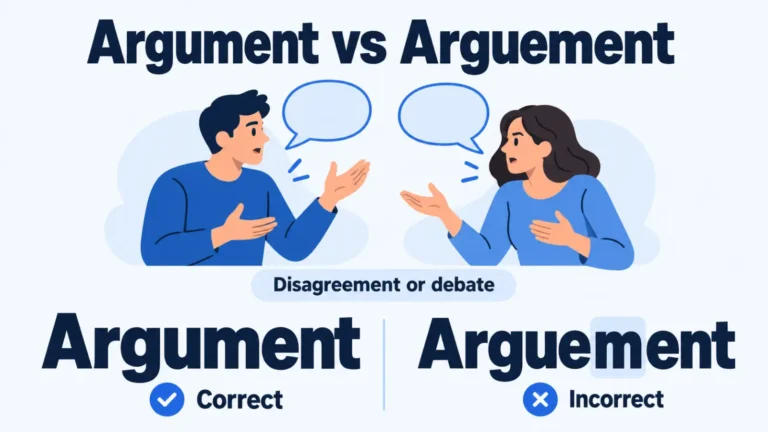 Argument vs Arguement