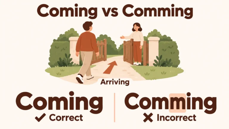 Coming vs Comming: Which Spelling Is Correct?