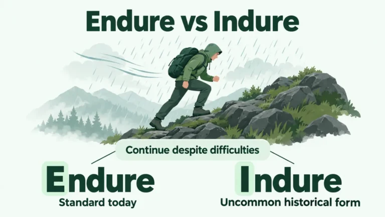 Endure vs Indure