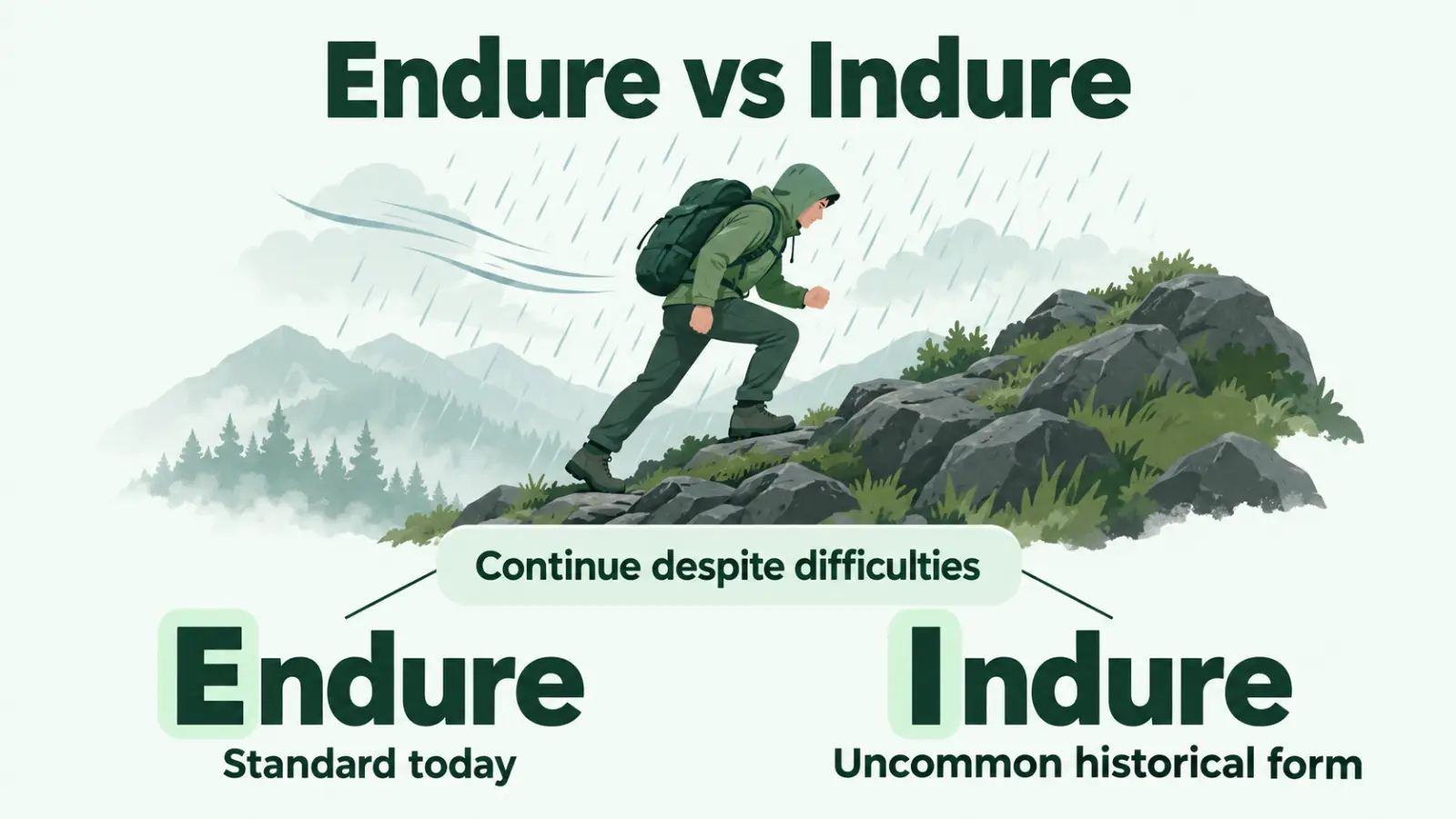 Endure vs Indure